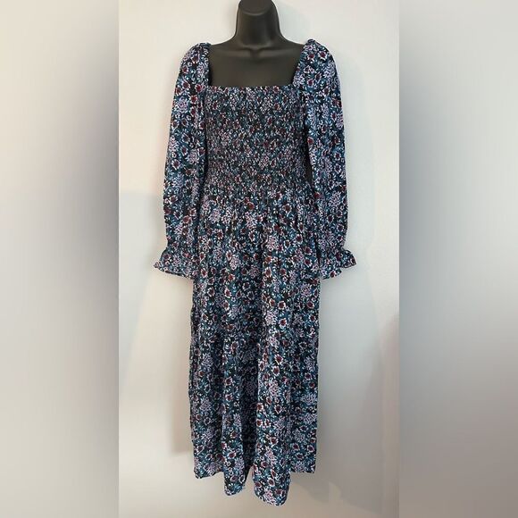 NWT Band of the Free - ROSELIN SAPPHIRE FLORAL LONG SLEEVE MAXI DRESS - Picture 2 of 9